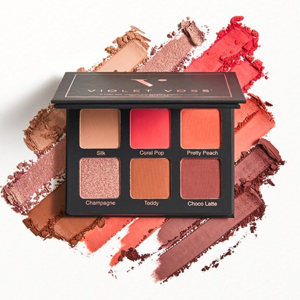 Violet Voss Coral Pop 6 Eyeshadows Palette With Mirror New in Box - Picture 1 of 12